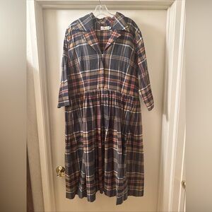 hearts and found 3xL plaid dress flare dress